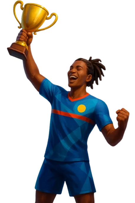 Champion with Trophy